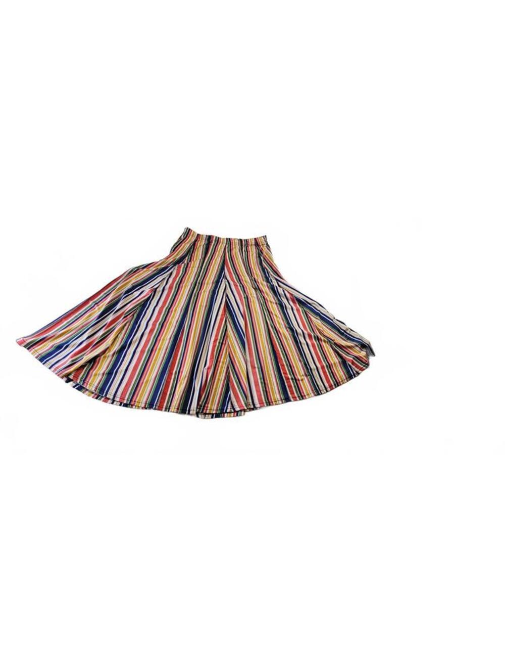 Chances R Size 2X Multicolor Striped Flared Skirt 32 Inches - Picture 5 of 16